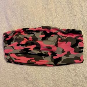 Pink Camo Bikini Bandeau